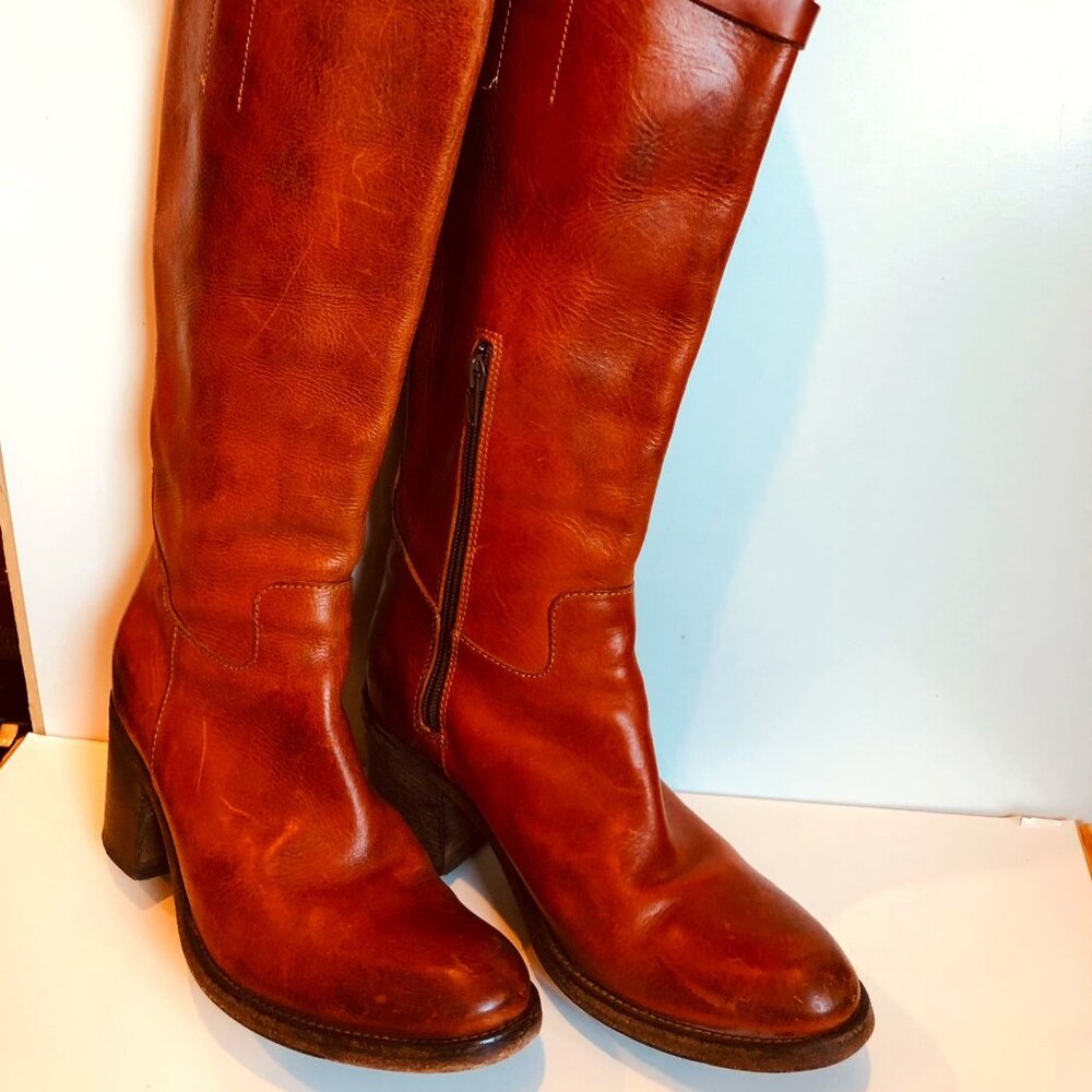 MOMA Tall Boots, size 6.5 (fit is close to 7), brown leather